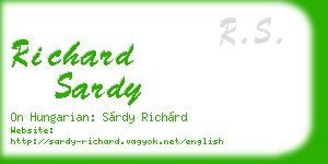 richard sardy business card